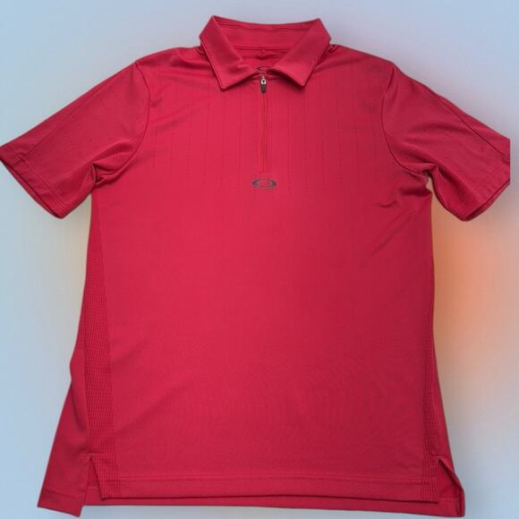 OAKLEY GOLF Women’s Small Pink 1/4 Zip Polo Shirt - Picture 2 of 5